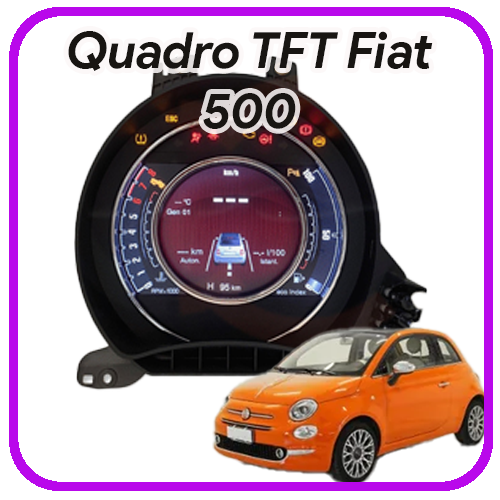 quadro strumenti TFT Fiat 500 revisione